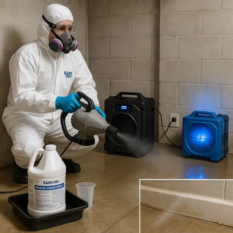 Sanitization and Odor Removal process in Peabody, MA